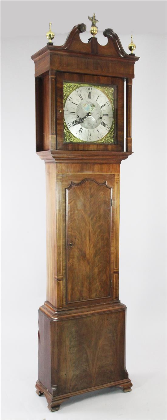Samuel Butterworth, Rochdale. A George III mahogany eight day longcase clock, 7ft 6in.